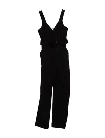 Pre-owned A.l.c V-neck Jumpsuit W/ Tags In Black