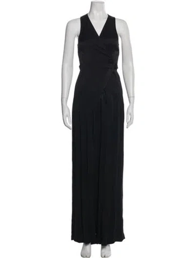 Pre-owned A.l.c V-neck Jumpsuit W/ Tags In Gray