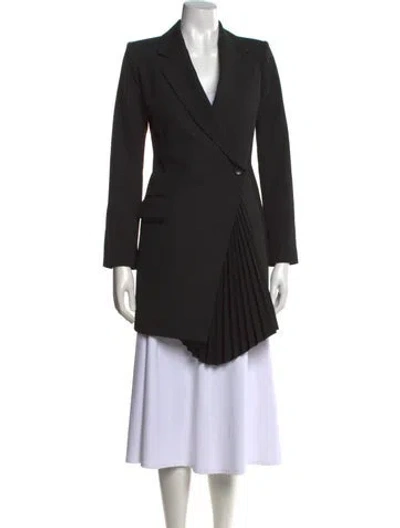 Pre-owned A.l.c V-neck Knee-length Dress W/ Tags In Black
