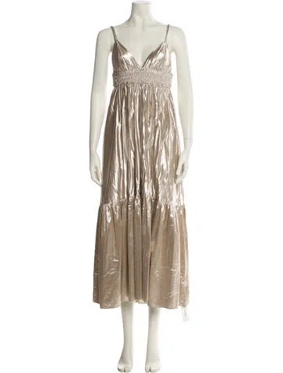 Pre-owned A.l.c V-neck Long Dress