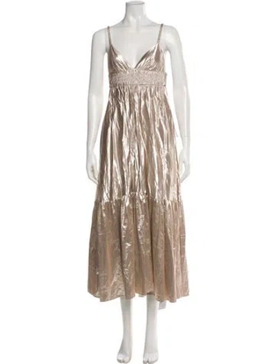 Pre-owned A.l.c V-neck Long Dress