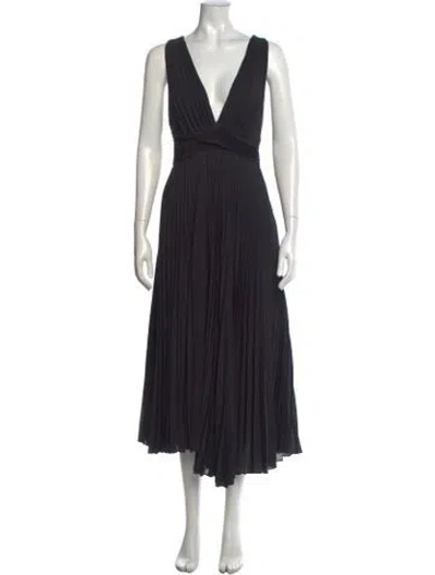 Pre-owned A.l.c V-neck Midi Length Dress W/ Tags In Multi