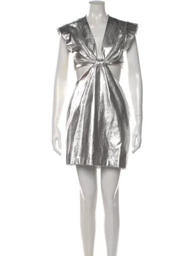 Pre-owned A.l.c V-neck Mini Dress