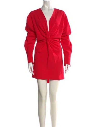 Pre-owned A.l.c V-neck Mini Dress In Pink