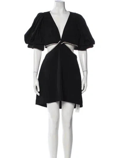 Pre-owned A.l.c V-neck Mini Dress W/ Tags In Black