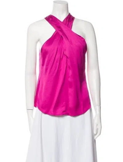 Pre-owned A.l.c V-neck Sleeveless Blouse W/ Tags In Pink