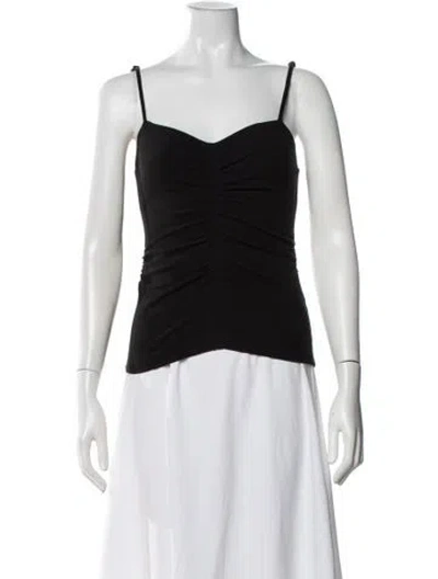 Pre-owned A.l.c V-neck Sleeveless Top In Black