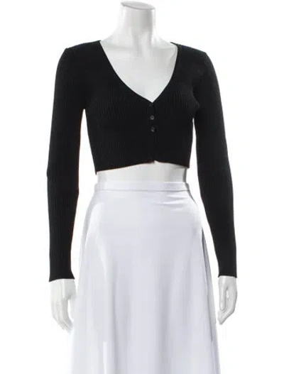 Pre-owned A.l.c V-neck Sweater In Black