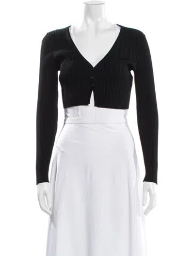 Pre-owned A.l.c V-neck Sweater In Black