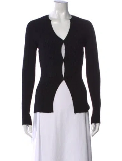 Pre-owned A.l.c V-neck Sweater In Black