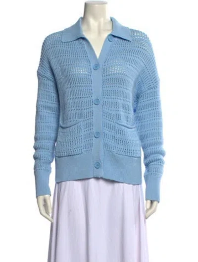Pre-owned A.l.c V-neck Sweater In Blue