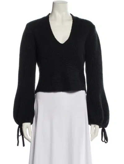 Pre-owned A.l.c V-neck Sweater In Blue