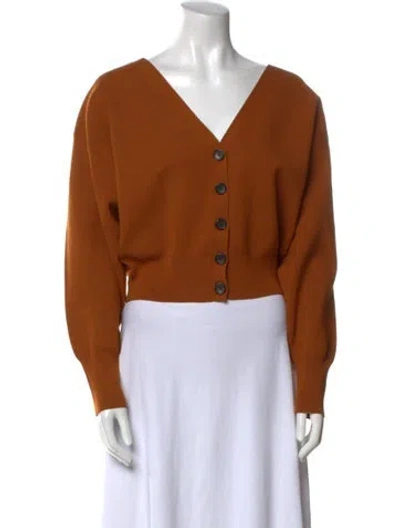 Pre-owned A.l.c V-neck Sweater In Brown