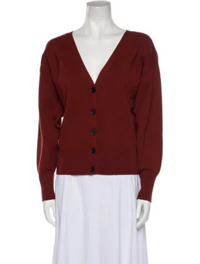 Pre-owned A.l.c V-neck Sweater In Brown