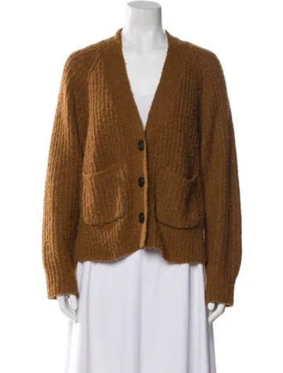 Pre-owned A.l.c V-neck Sweater In Brown