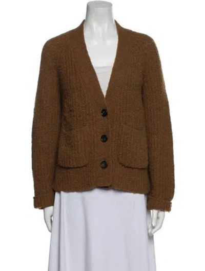 Pre-owned A.l.c V-neck Sweater In Brown