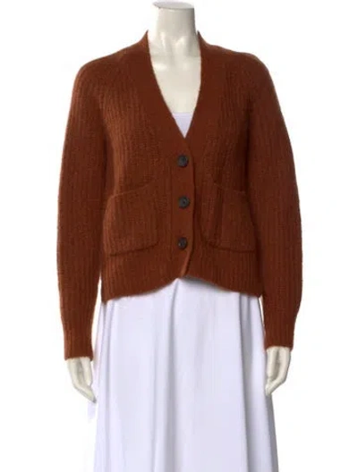 Pre-owned A.l.c V-neck Sweater In Brown