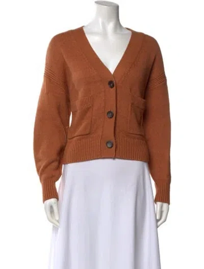 Pre-owned A.l.c V-neck Sweater In Brown