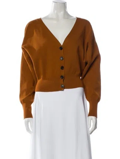 Pre-owned A.l.c V-neck Sweater In Brown