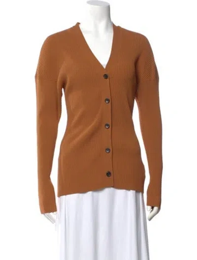 Pre-owned A.l.c V-neck Sweater In Brown