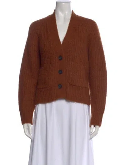 Pre-owned A.l.c V-neck Sweater In Brown