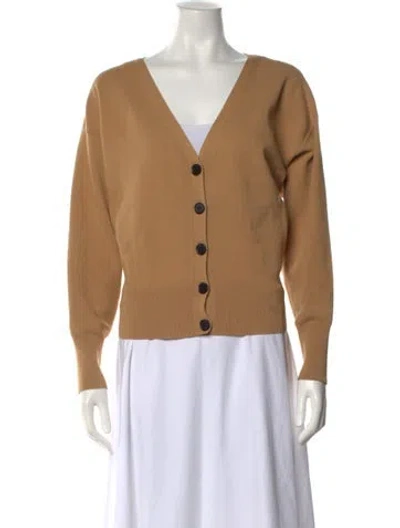 Pre-owned A.l.c V-neck Sweater In Brown