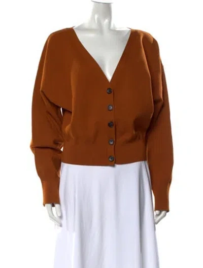 Pre-owned A.l.c V-neck Sweater In Brown