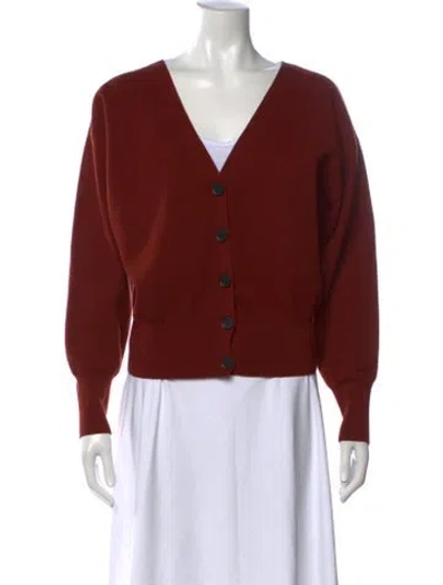 Pre-owned A.l.c V-neck Sweater In Brown