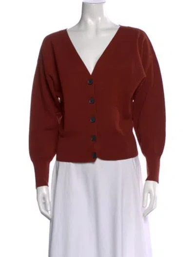 Pre-owned A.l.c V-neck Sweater In Brown