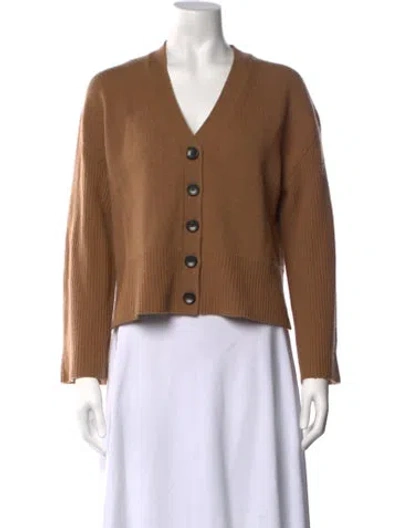 Pre-owned A.l.c V-neck Sweater In Brown