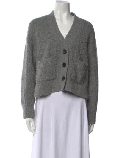 Pre-owned A.l.c V-neck Sweater In Gray