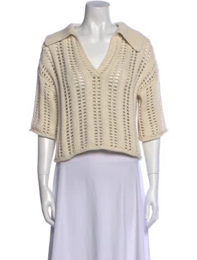 Pre-owned A.l.c V-neck Sweater In Neutral
