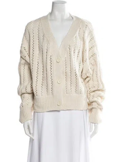 Pre-owned A.l.c V-neck Sweater In Neutral