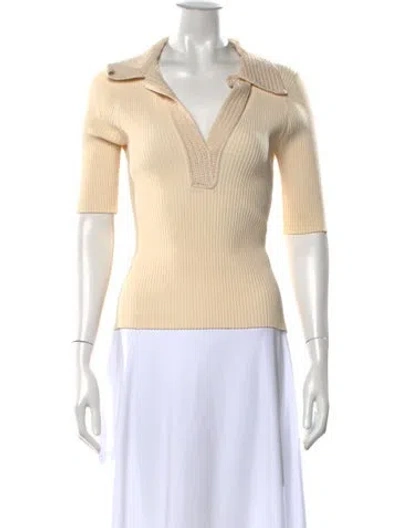 Pre-owned A.l.c V-neck Sweater In Neutrals