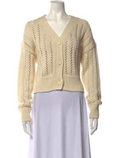Pre-owned A.l.c V-neck Sweater In Neutrals