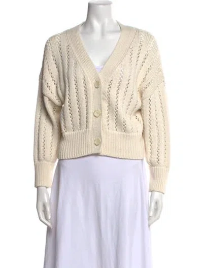 Pre-owned A.l.c V-neck Sweater In Neutrals