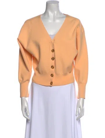 Pre-owned A.l.c V-neck Sweater In Orange