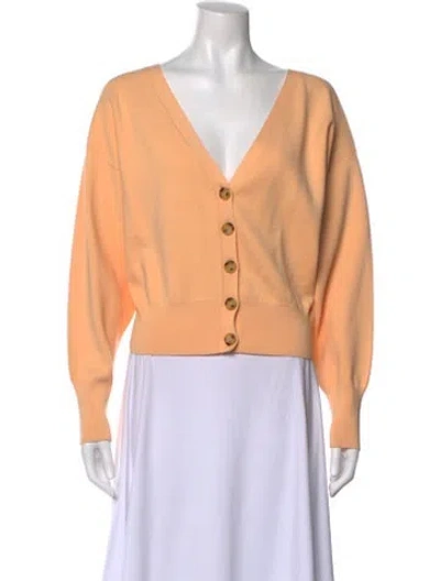 Pre-owned A.l.c V-neck Sweater In Orange