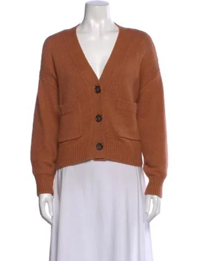 Pre-owned A.l.c V-neck Sweater In Orange
