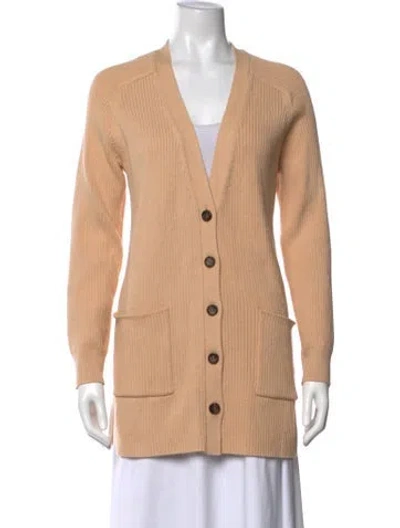 Pre-owned A.l.c V-neck Sweater In Orange