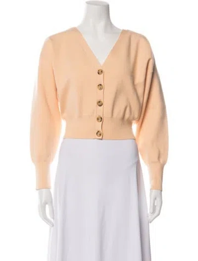 Pre-owned A.l.c V-neck Sweater In Orange
