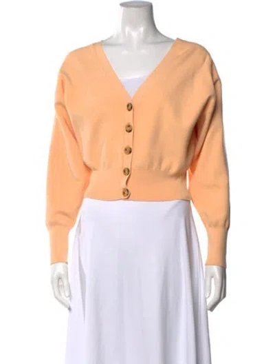 Pre-owned A.l.c V-neck Sweater In Orange