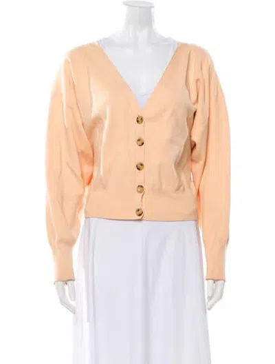 Pre-owned A.l.c V-neck Sweater In Orange