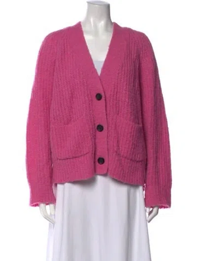 Pre-owned A.l.c V-neck Sweater In Pink