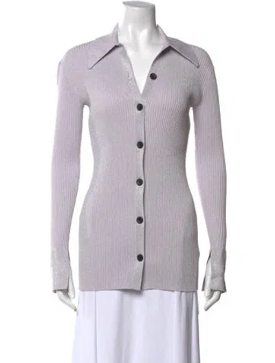Pre-owned A.l.c V-neck Sweater In Purple