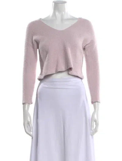 Pre-owned A.l.c V-neck Sweater In Purple