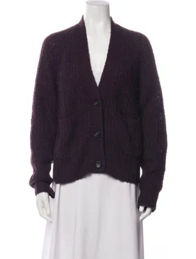 Pre-owned A.l.c V-neck Sweater In Purple