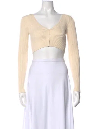 Pre-owned A.l.c V-neck Sweater W/ Tags In Neutral