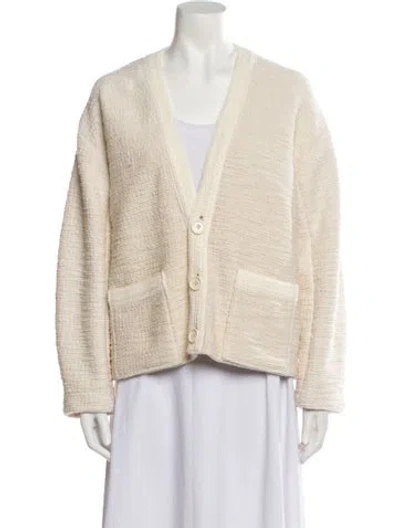 Pre-owned A.l.c V-neck Sweater W/ Tags In Neutral