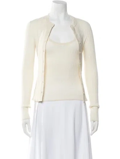 Pre-owned A.l.c V-neck Sweater W/ Tags In Neutral